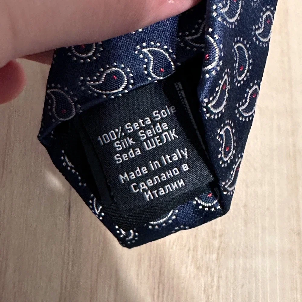 NWT BOSS Paisley‎ Print Silk Neck Tie